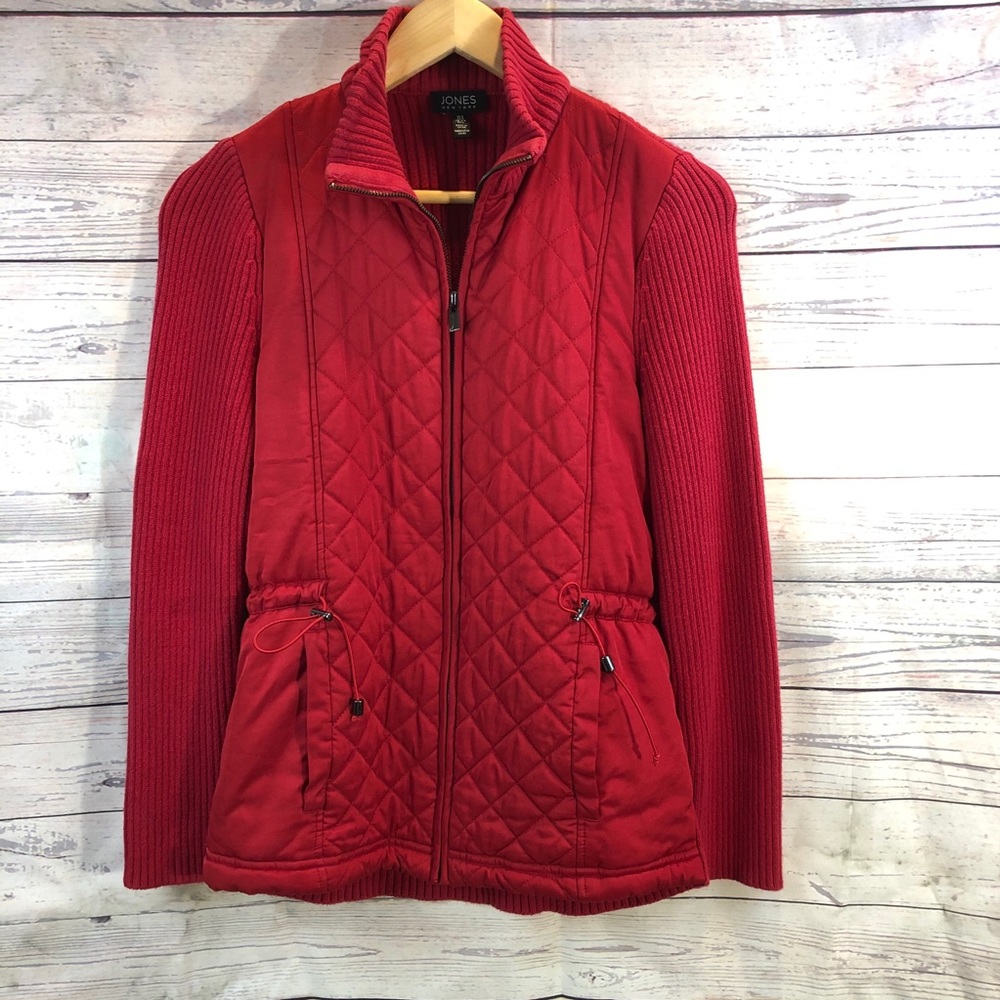 Jones New York Red Sweater Jacket Women’s Size S